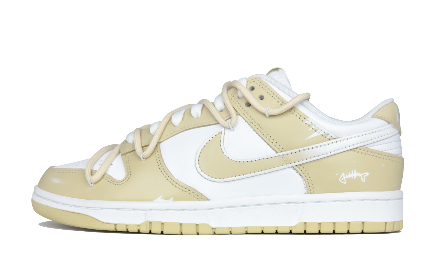

Кроссовки Nike Dunk Skateboarding Shoes Men Low-top Beige, цвет Apricot Cream