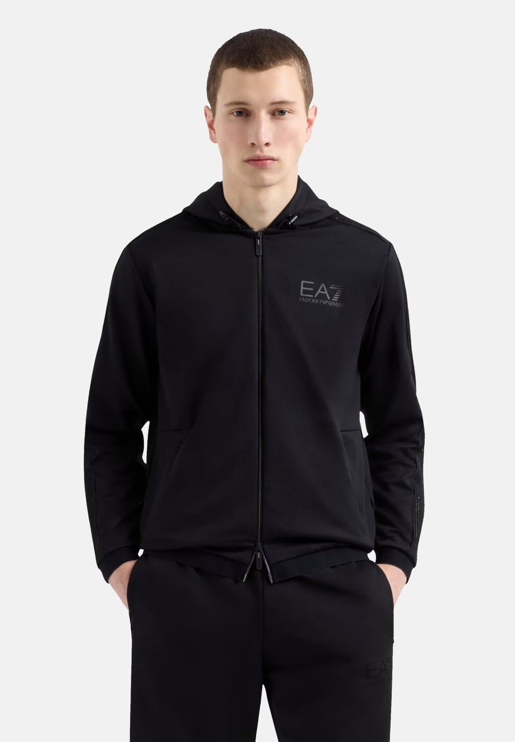 

Толстовка на молнии EA7 Emporio Armani, черный