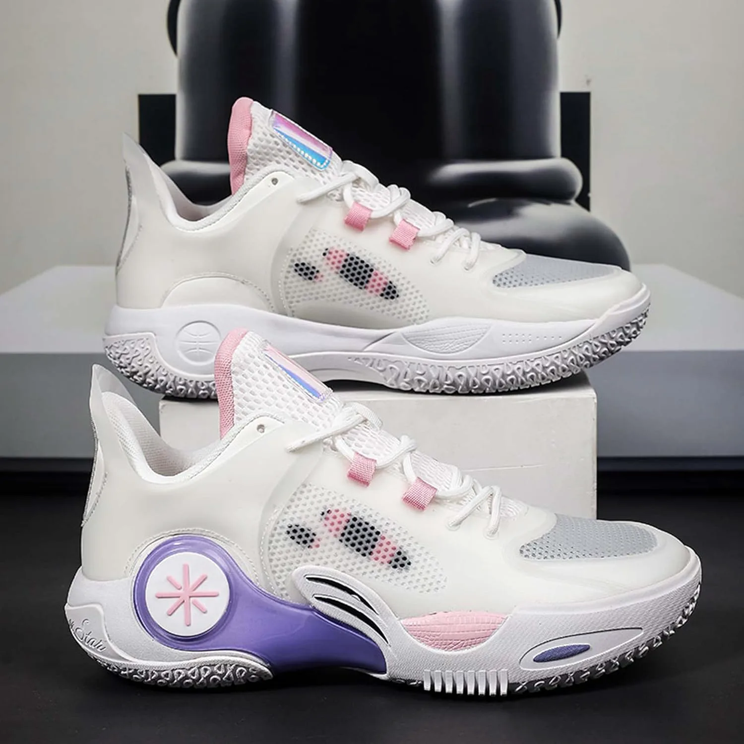 

Мужские баскетбольные кроссовки, уличная спортивная обувь, тренировочные кроссовки с амортизацией, повседневная спортивная обувь для студентов MekUk