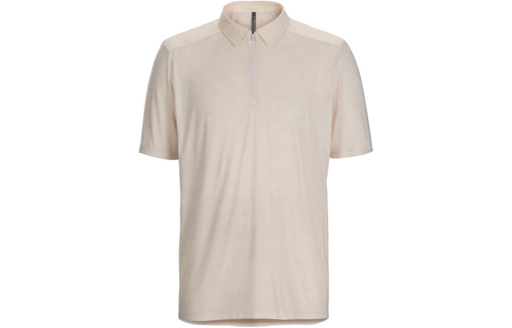 

Мужские поло-рубашки из коллекции Veilance с воротником-поло, умеренно прямой крой Arcteryx, oat kernel белый heather