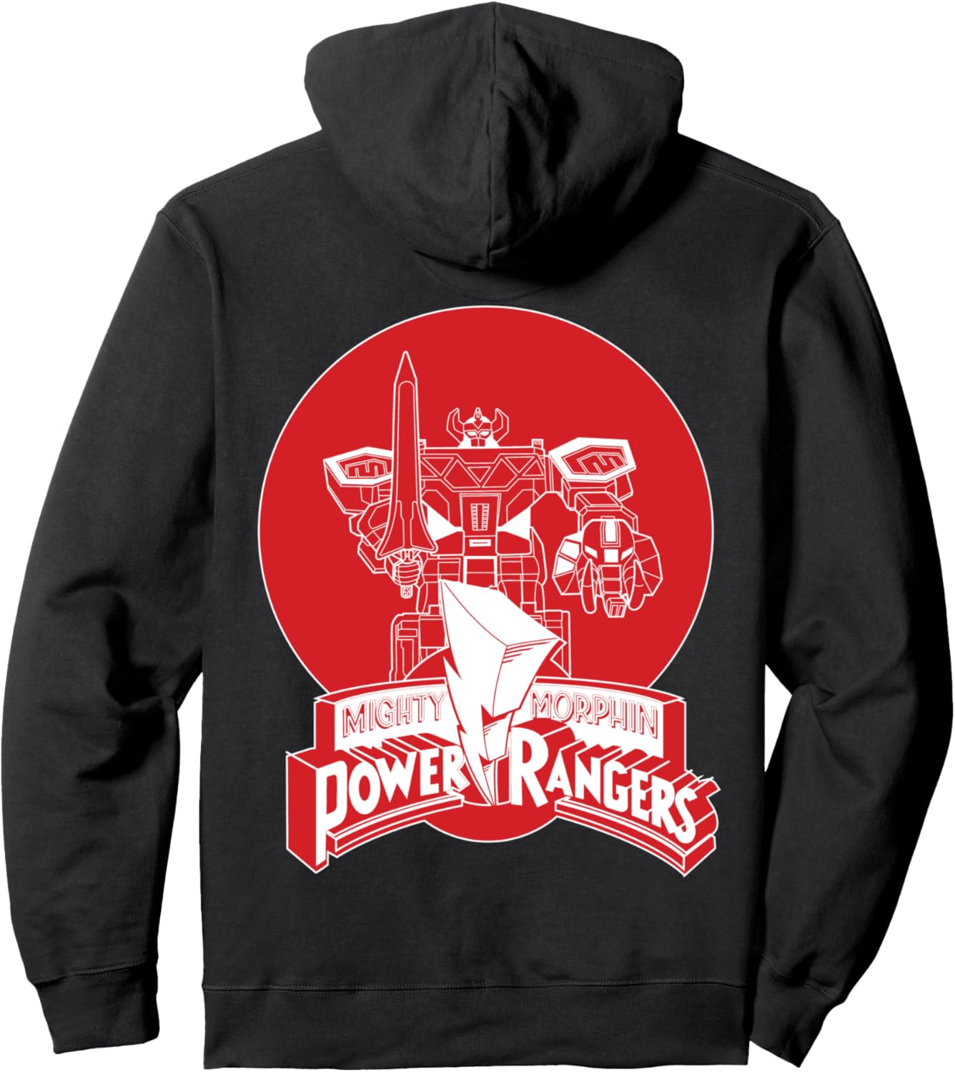 

Худи с логотипом Power Rangers + Megazord Circle, черный