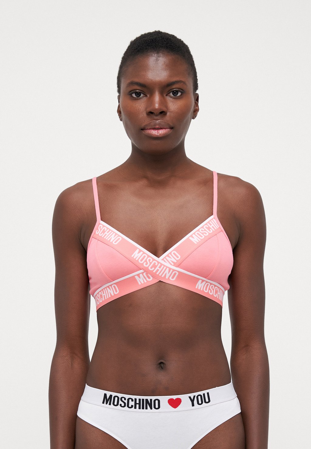 

Треугольный бюстгальтер TRIANGOLO Moschino Underwear, розовый