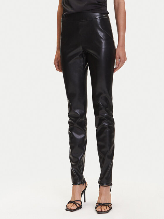 

Брюки из искусственной кожи slim fit W4BB18 WGIK0 Guess, коричневый