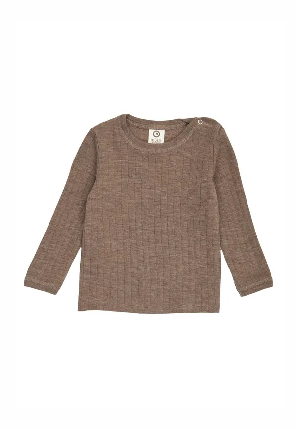 Топ с длинными рукавами Müsli By Green Cotton, Walnut Melange