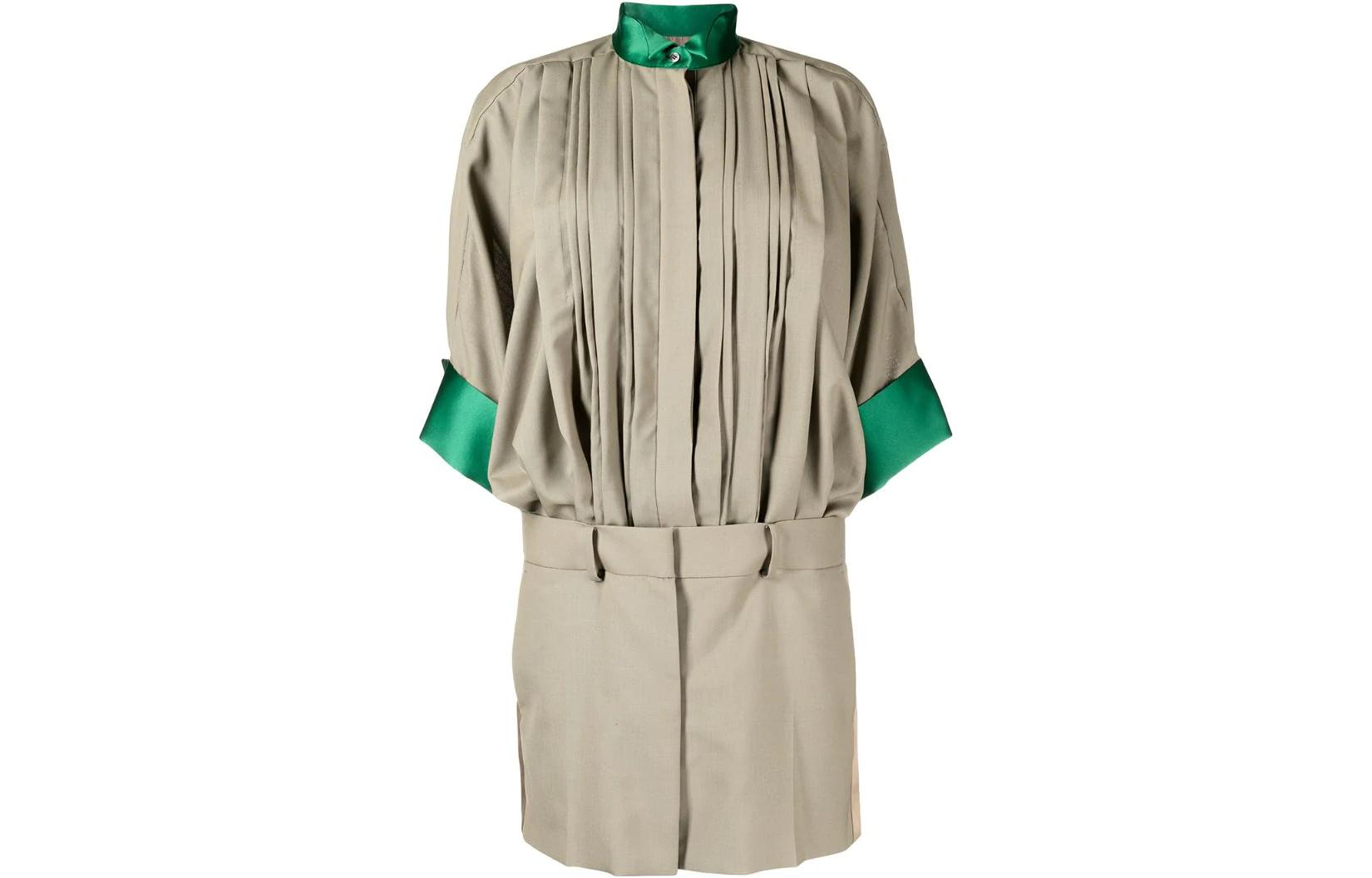 

Sacai Платье с длинными рукавами женское, серо-коричневые