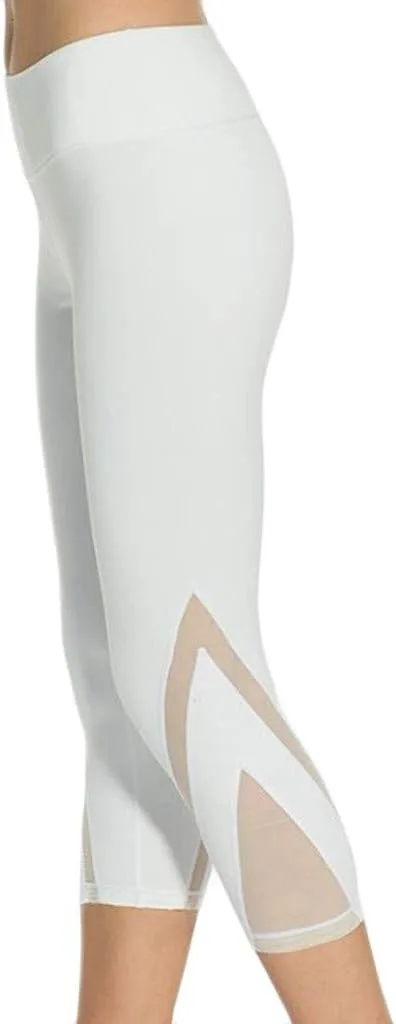 

Капри-легинсы 2026 с эффектом контроля живота, высокие, сетчатые, дышащие