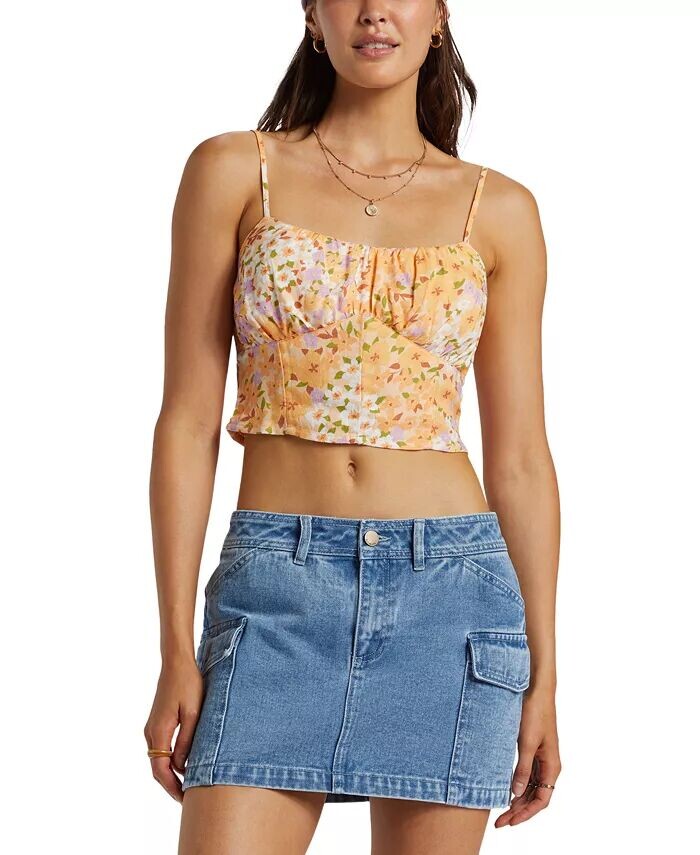 

Укороченный топ So Simple для юниоров Billabong, оранжевый