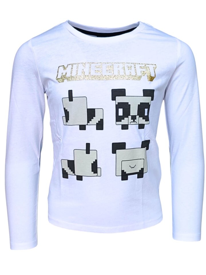 

Лонгслив Minecraft, белый