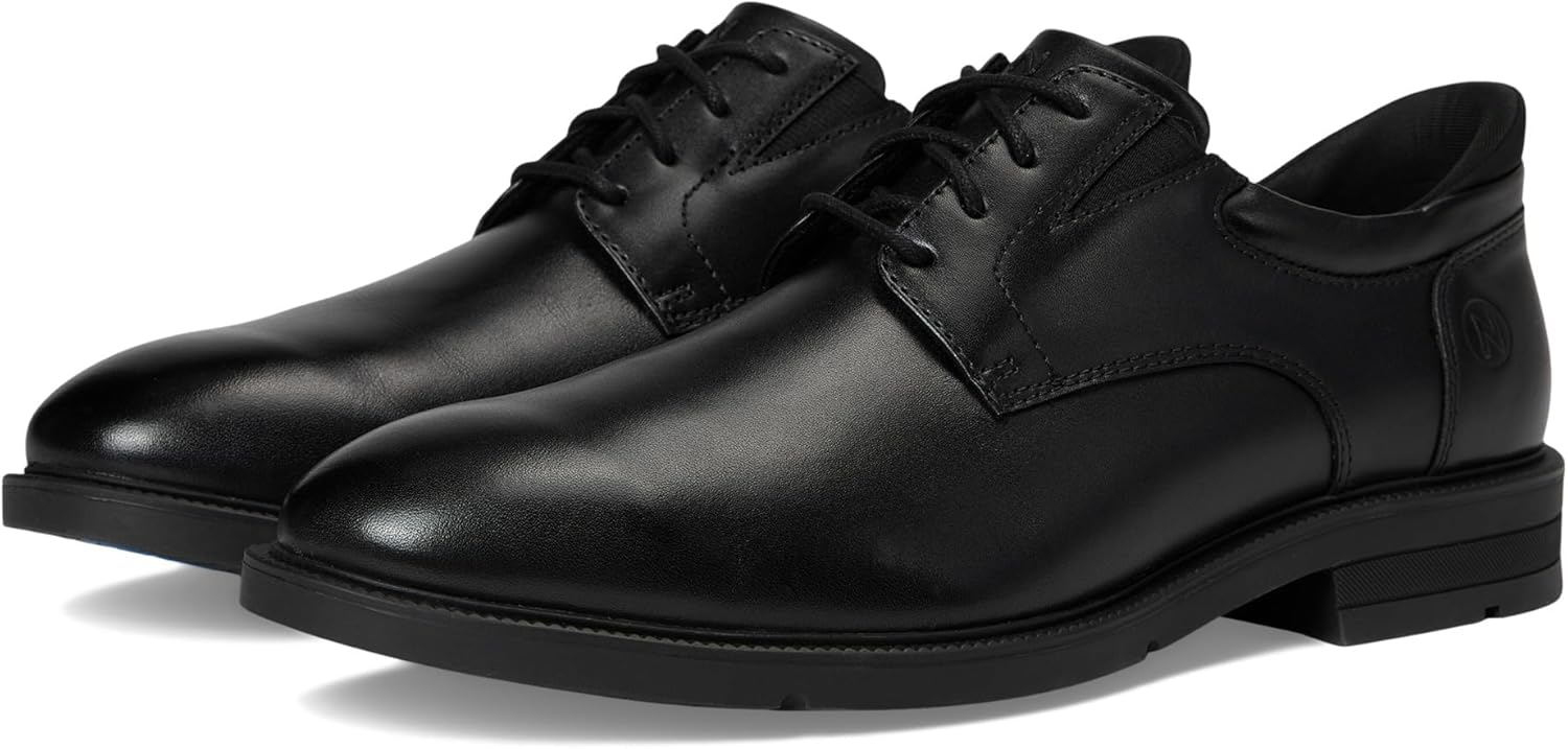 

Мужские туфли Nunn Bush Kore Icon с гладким носком, оксфорды, легкое надевание и снятие, для вечернего и повседневного ношения, черный