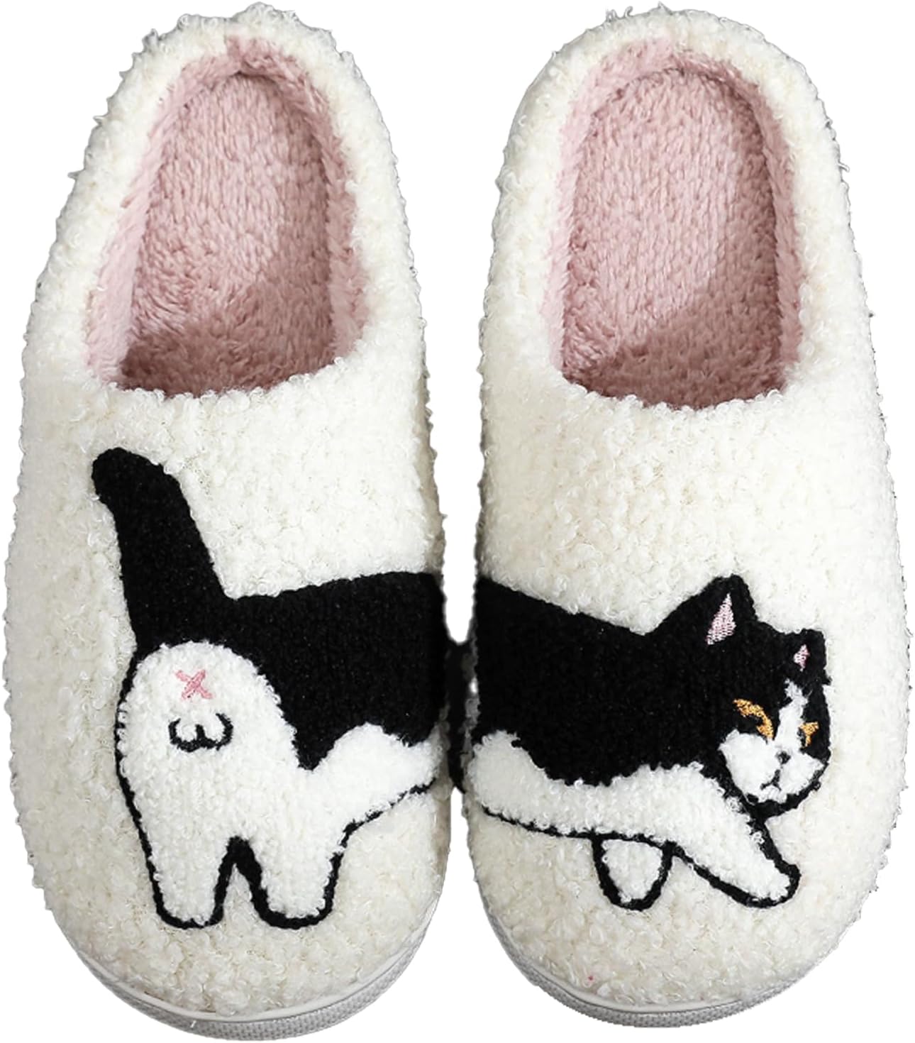 

Милые домашние тапочки для женщин и мужчин с изображением животных, удобные мягкие тапочки с эффектом памяти, плюшевые домашние обувь для спальни и гостиной Oukisam, 11 Cow Cat