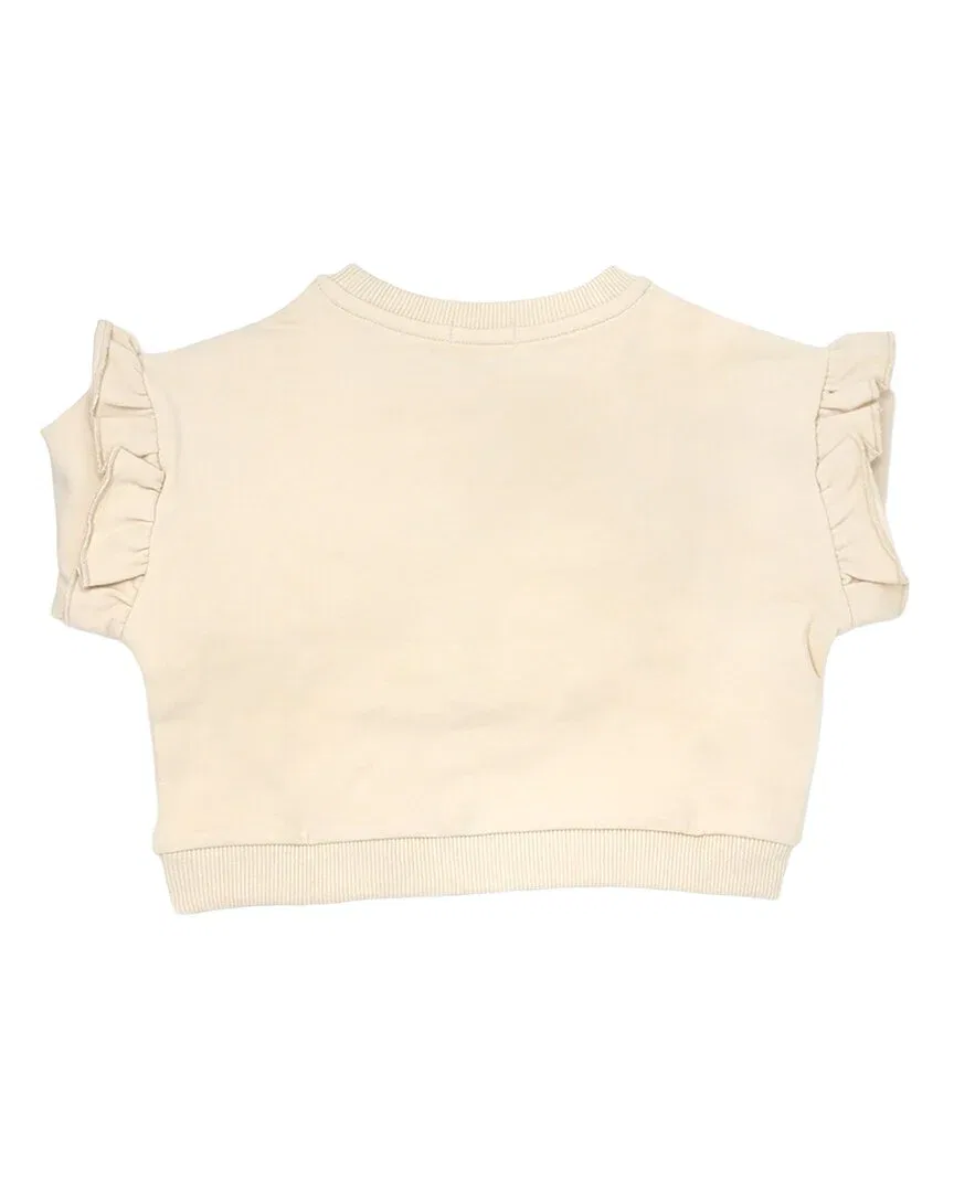 О, детка! Стеганый свитер Millie Slouch с аппликацией в виде птичек Oh baby!, Vanilla — фото 2