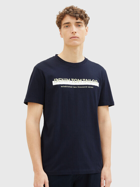 

Футболка базового кроя Tom Tailor Denim, синий