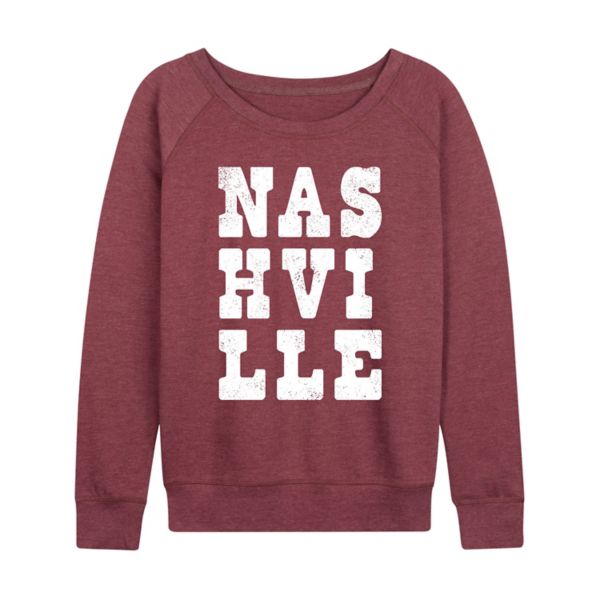 

Женская футболка с длинным рукавом из французского трикотажа Nashville Licensed Character, красный