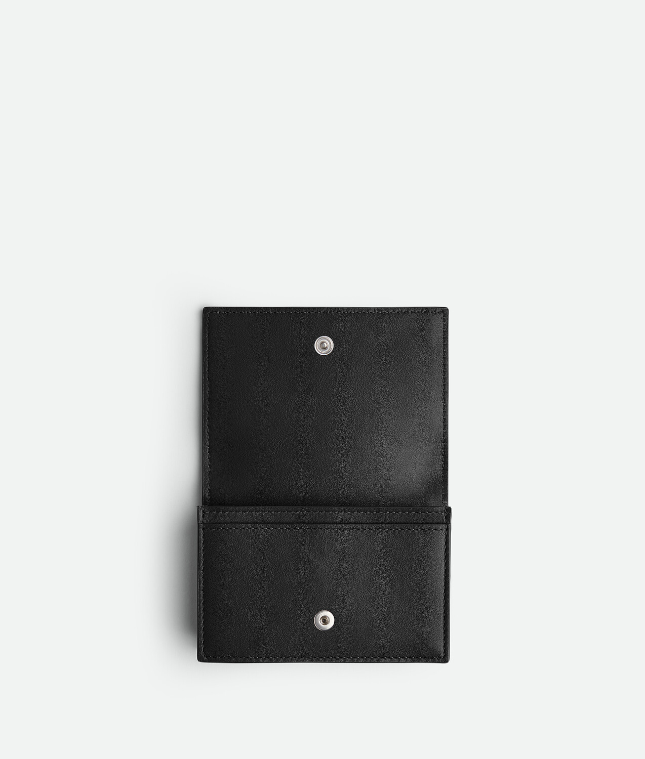 Intrecciato business card case BOTTEGA VENETA, черный — фото 2