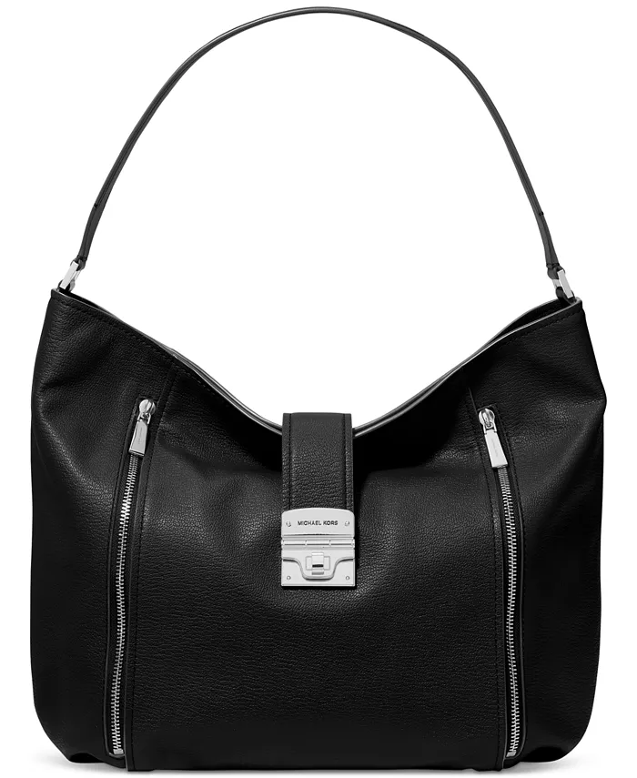

Сумка через плечо Hobo из кожи Extra Large Michael Kors, черный