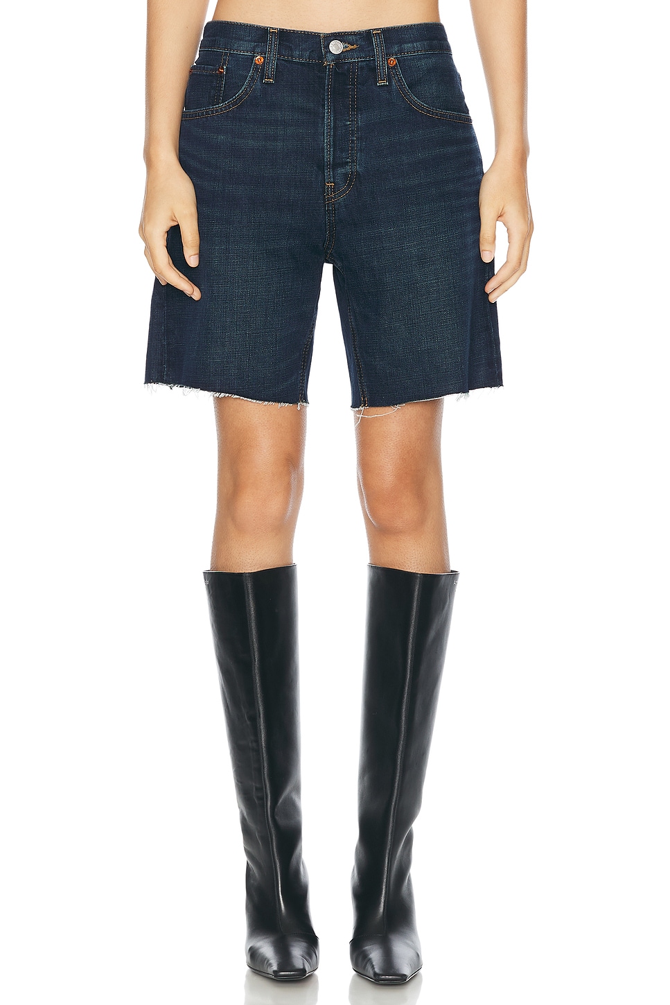 

Обрезанные шорты-бойфренды RE/DONE, цвет Palermo