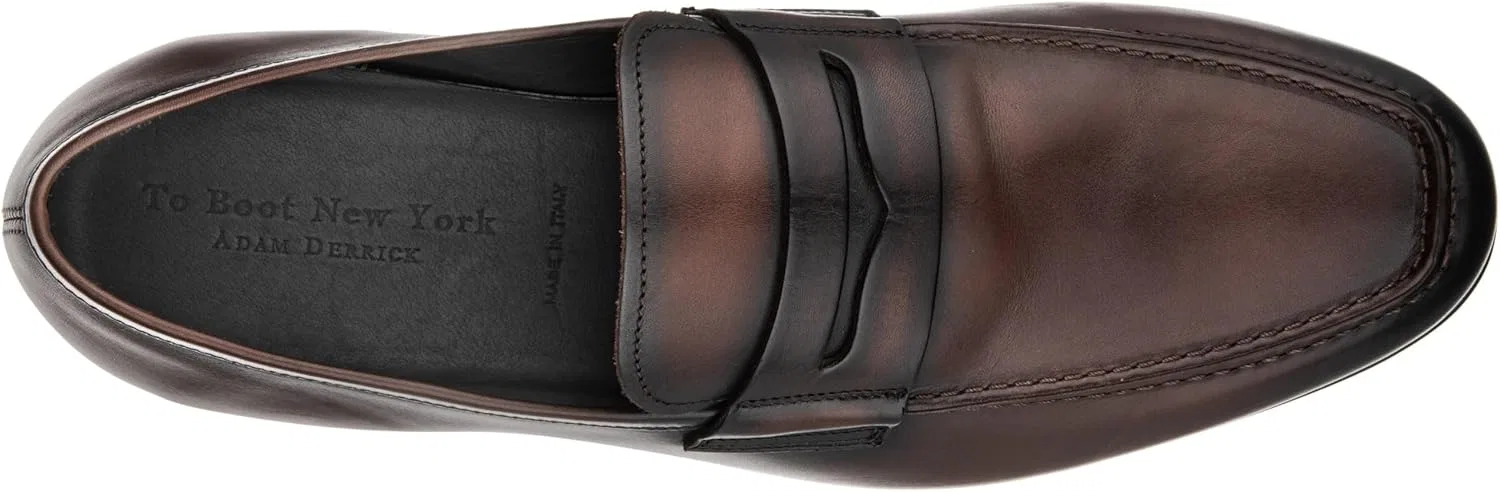 Лоферы Alek To Boot New York, Burnished Brown — фото 4