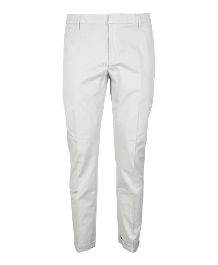 

Брюки Gaubert из смесовой хлопковой ткани с застежкой-молнией Dondup, синий