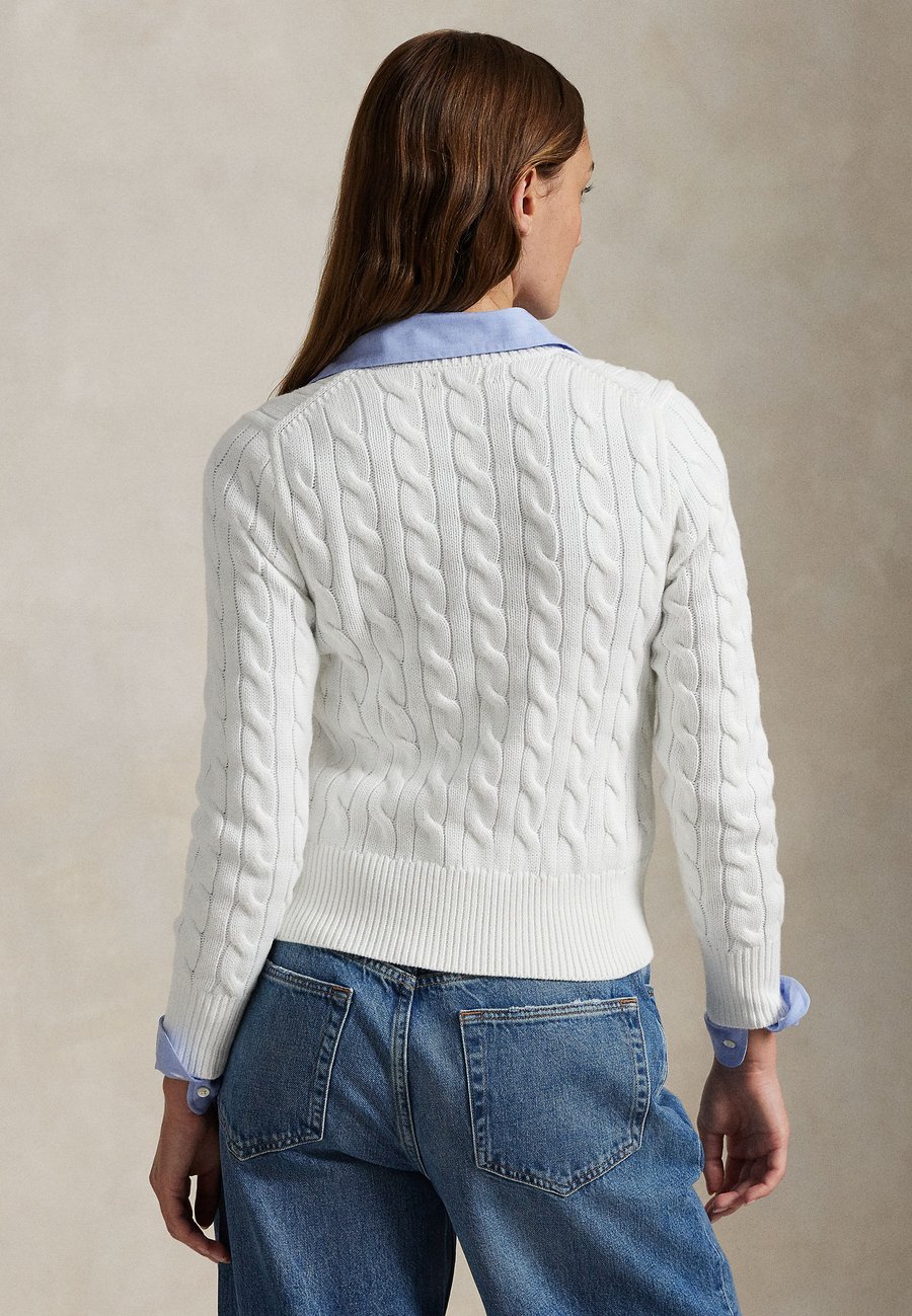Кардиган Polo Ralph Lauren LONG SLEEVE CARDIGAN , White — фото 3