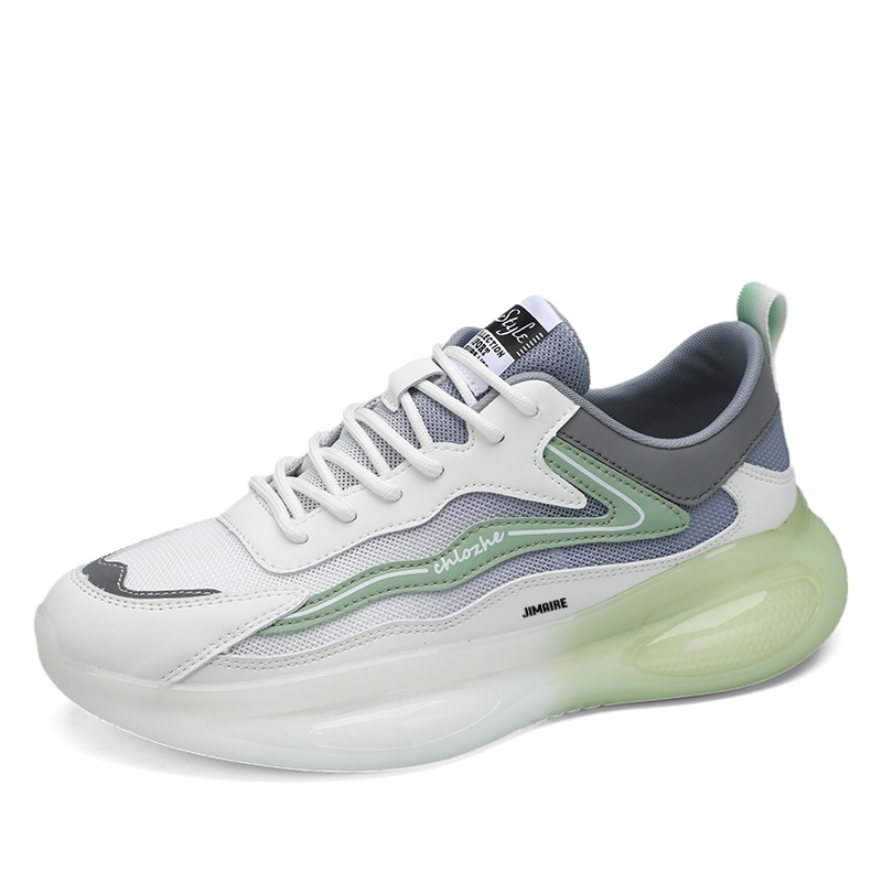 

Низкие повседневные туфли мужские King Jinmai, White Green
