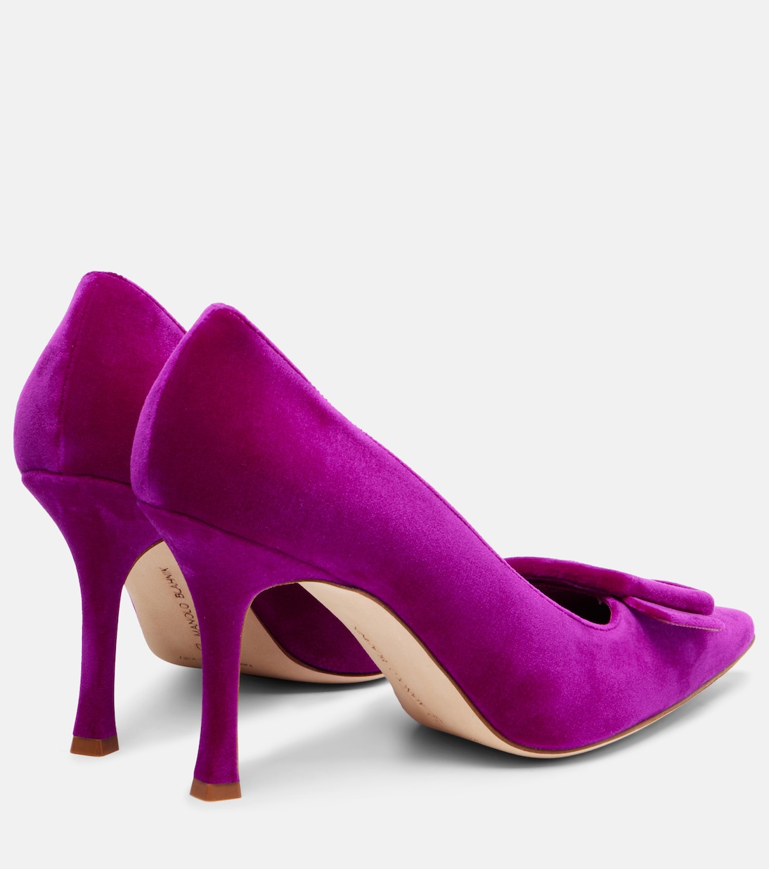 Maysale 90 бархатные туфли-лодочки Manolo Blahnik, 5268 Bpur — фото 2