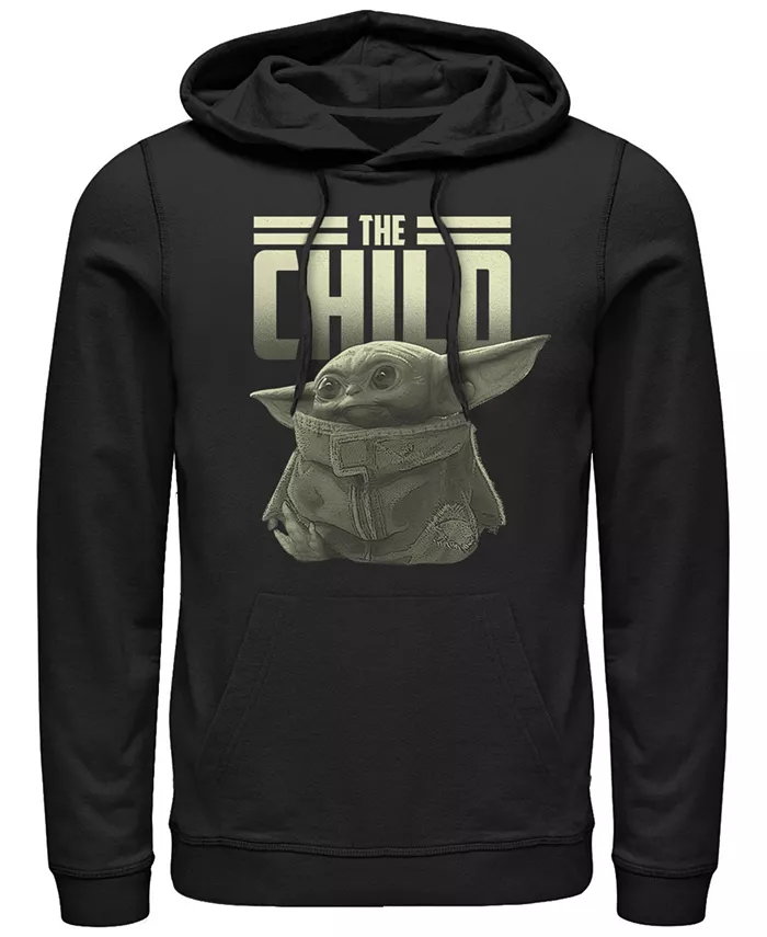 

Мужская флисовая толстовка с капюшоном Star Wars Mandalorian Child Fifth Sun, черный