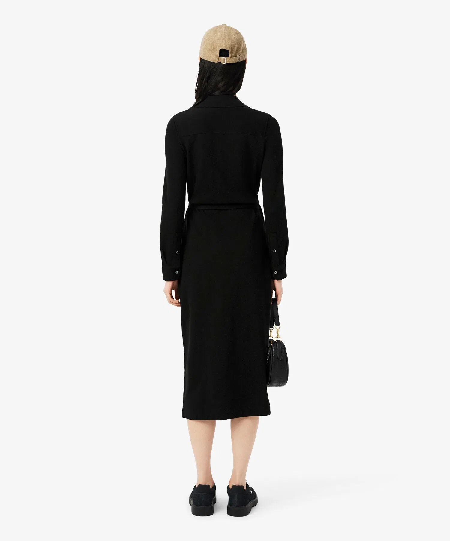 Платье-халат поло VETEMENTS, миди, однотонное — фото 3