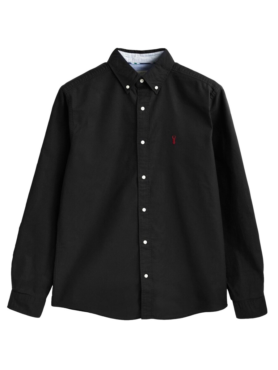 

Повседневная рубашка Next Regular fit Button Up Shirt, черный