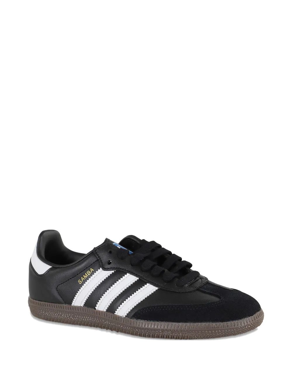 Кожаные кроссовки Samba OG Adidas, черный — фото 2