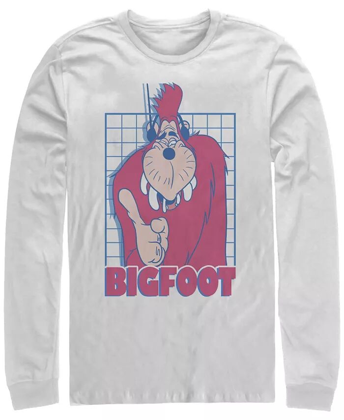 

Футболка мужская с длинным рукавом и круглым вырезом A Goofy Movie Jamming Bigfoot Fifth Sun, белый