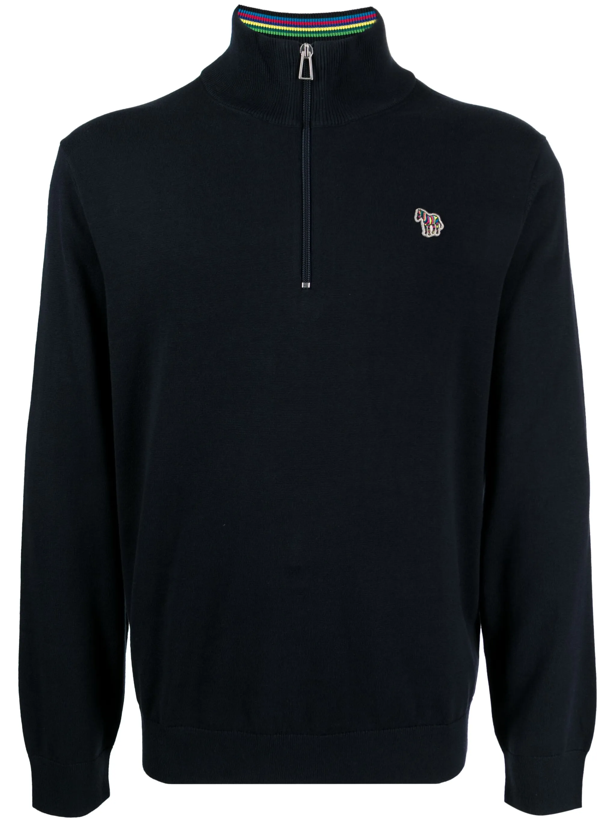 

Толстовка с воротником на молнии и логотипом Ps Paul Smith, черный