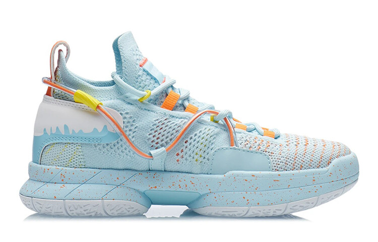Детские баскетбольные кроссовки Speed 6 GS Mid-top Glow Blue/Orange Lining Young — фото 2