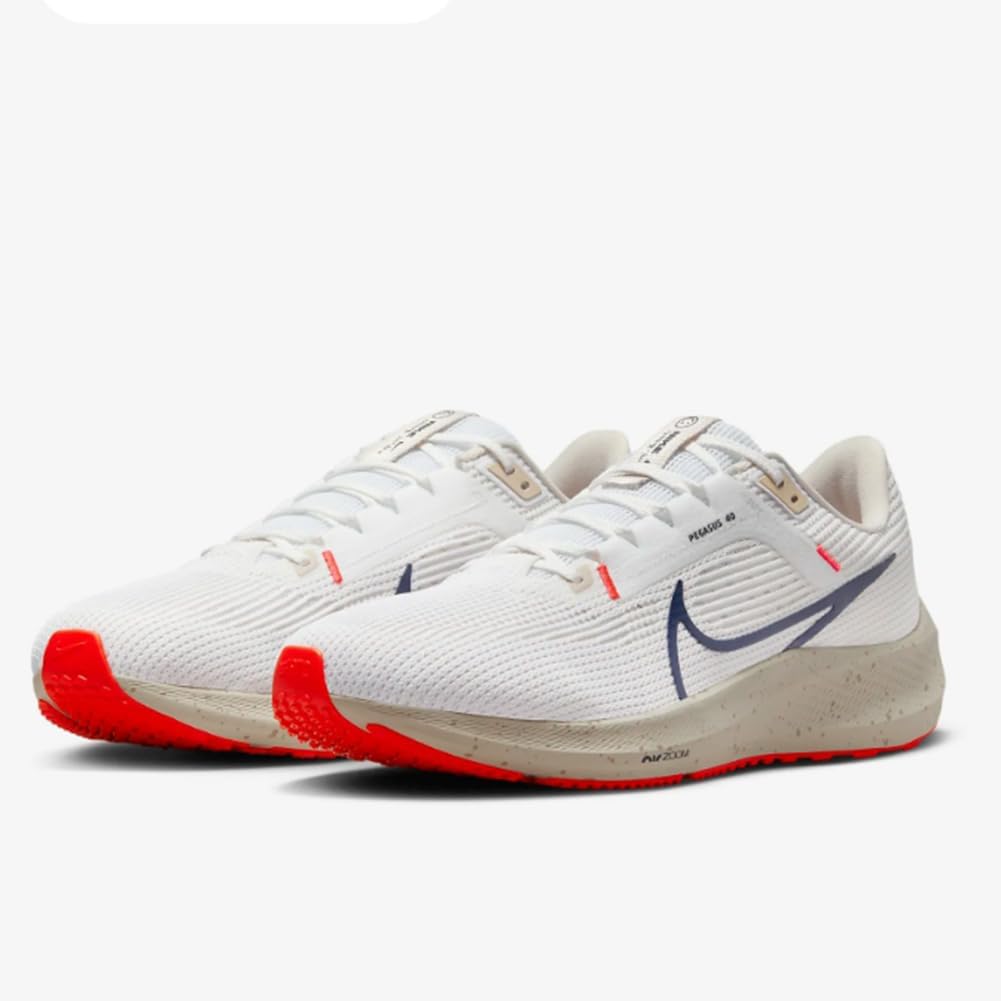 Мужские кроссовки Nike низкие, белый/коричневый — фото 2