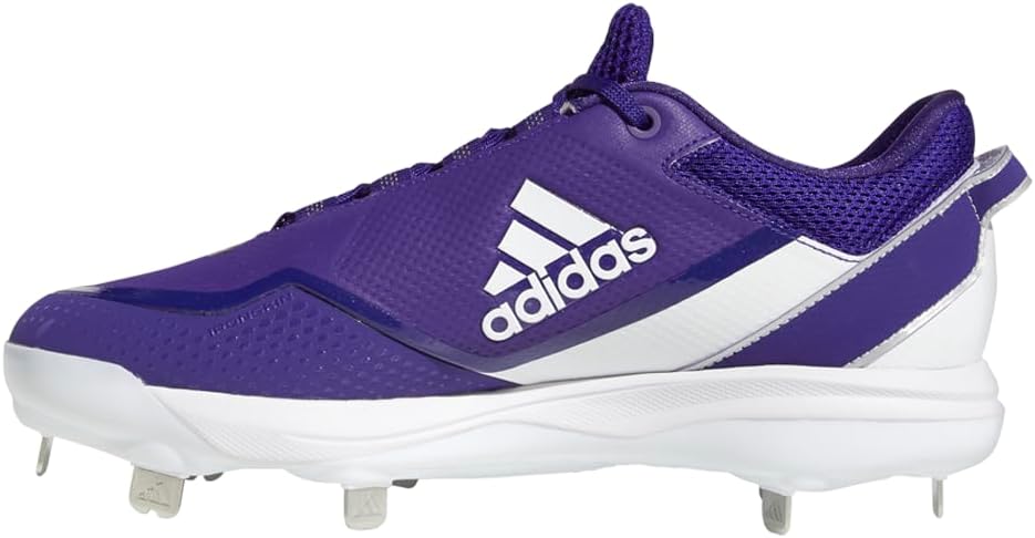 Мужские бейсбольные кроссовки Adidas Icon 7, белый/фиолетовый — фото 4