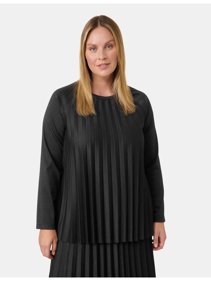 

Лонгслив SAMOON T-Shirt Langarm Rundhals, черный