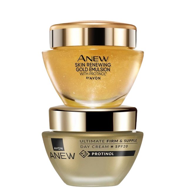 

Avon Anew Ultimate 45+ Firming [Дневной крем + золотая эмульсия]