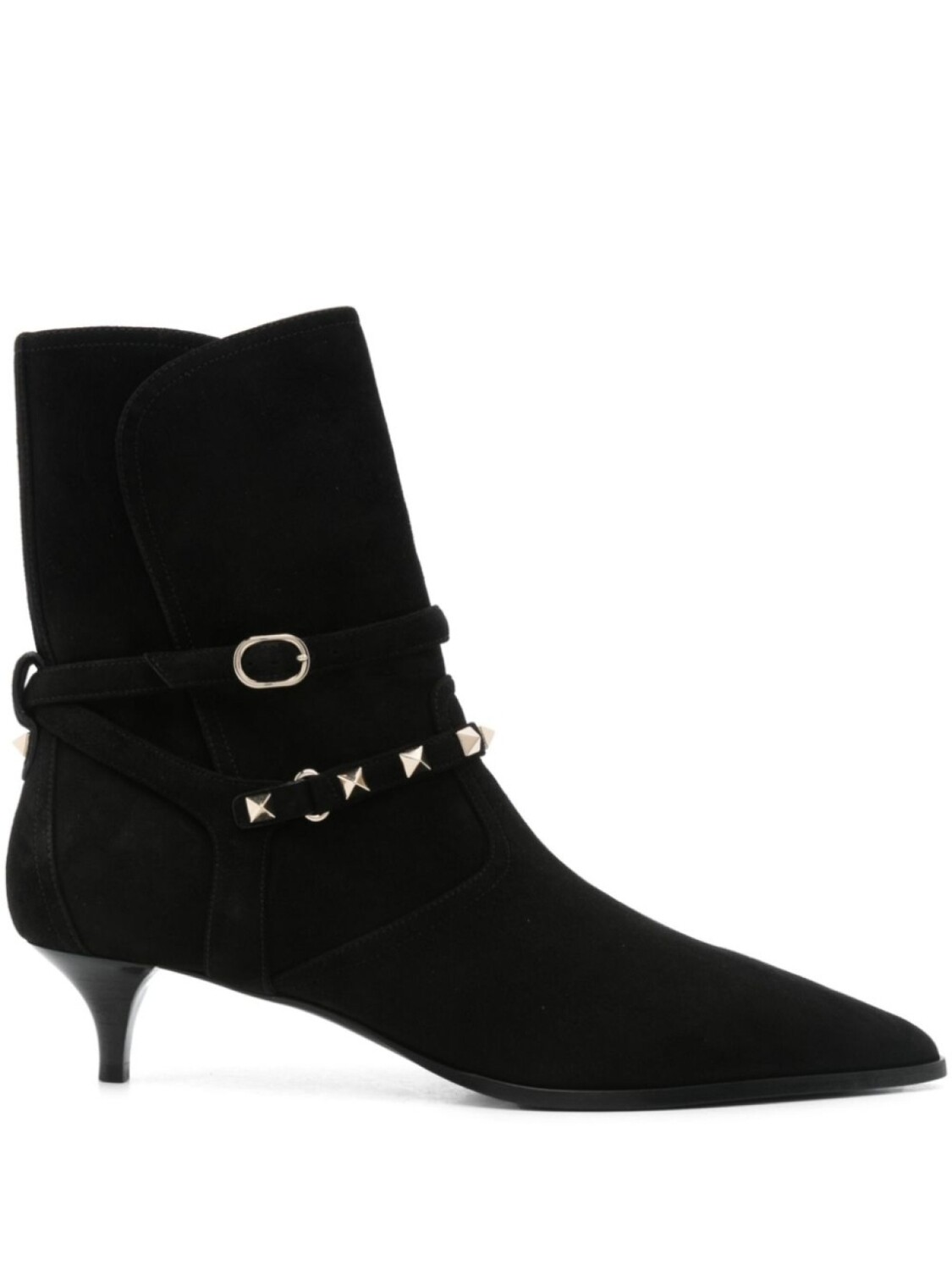 Ботильоны с декором Rockstud Valentino Garavani, черный