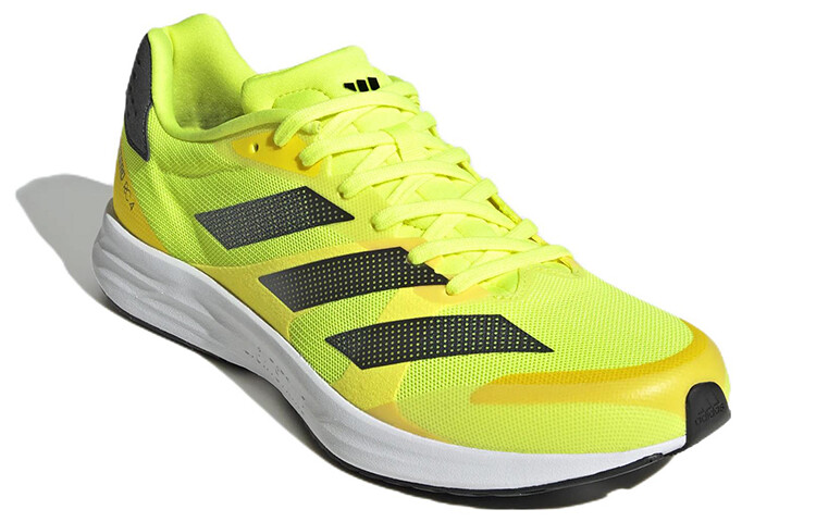 Кроссовки Adizero RC 4 мужские низкие неоново-желтые Adidas — фото 3