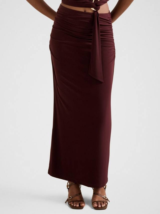 

Пышная макси-юбка Petite Jazelle из джерси Forever New, Plum