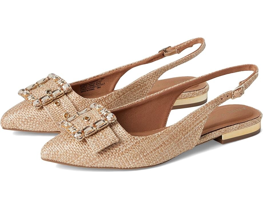 Туфли на плоской подошве Anne Klein Kenni, цвет Natural Raffia