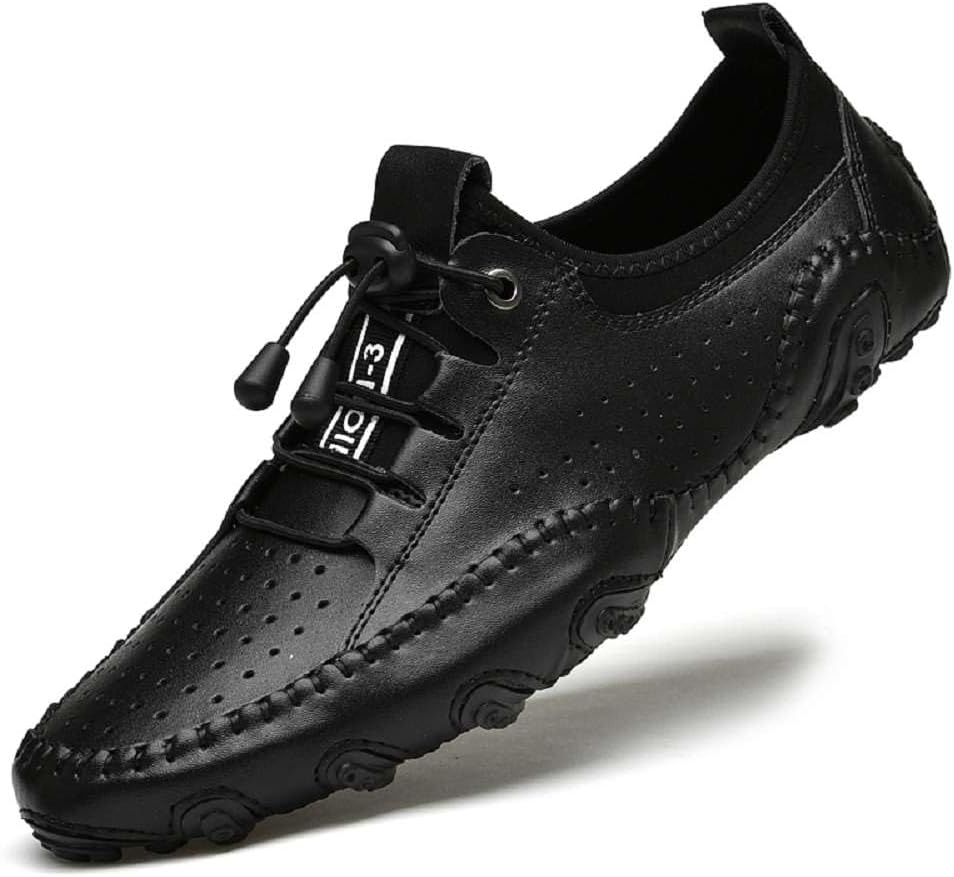 

Мужские повседневные кожаные лоферы mitvr, пенни-лоферы, мокасины, плоские туфли, ботинки-лоферы, черный