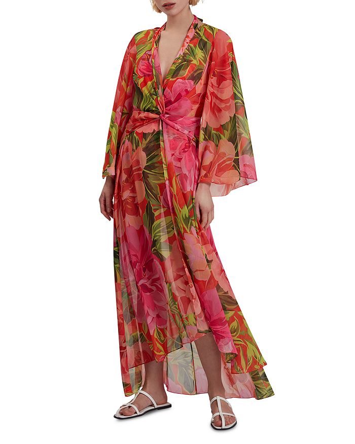 

Платье макси Darcis Twist Ted Baker, оранжевый