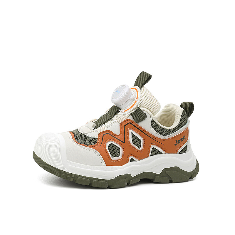 Кроссовки Jeep Kids Lifestyle Shoes Kids Low-top Olive Green/orange, зеленый — фото 2