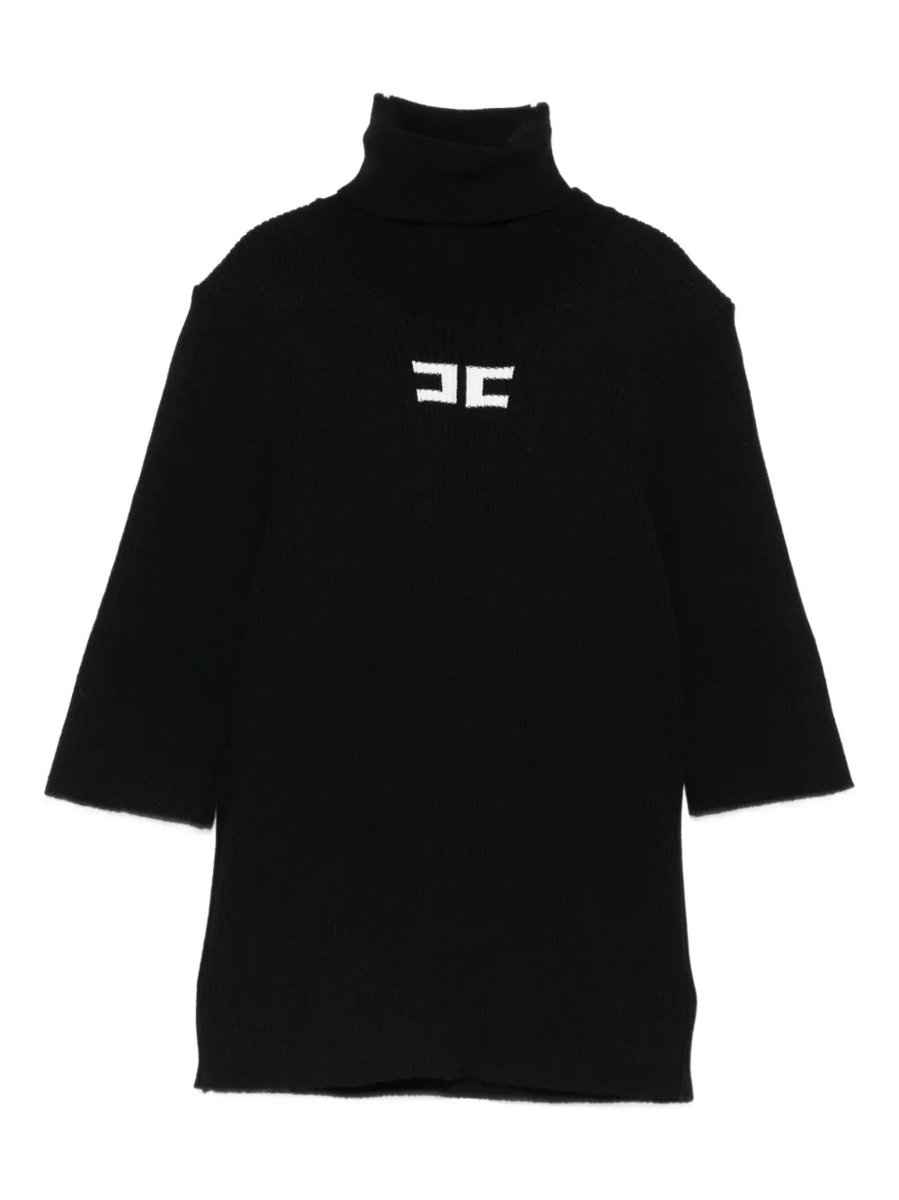 

Водолазка в рубчик Elisabetta Franchi La Mia Bambina, черный