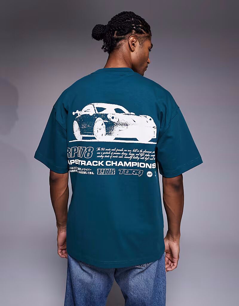 

Футболка с принтом на спине, темно-зеленого цвета River Island, Зеленый, Футболка с принтом на спине, темно-зеленого цвета River Island