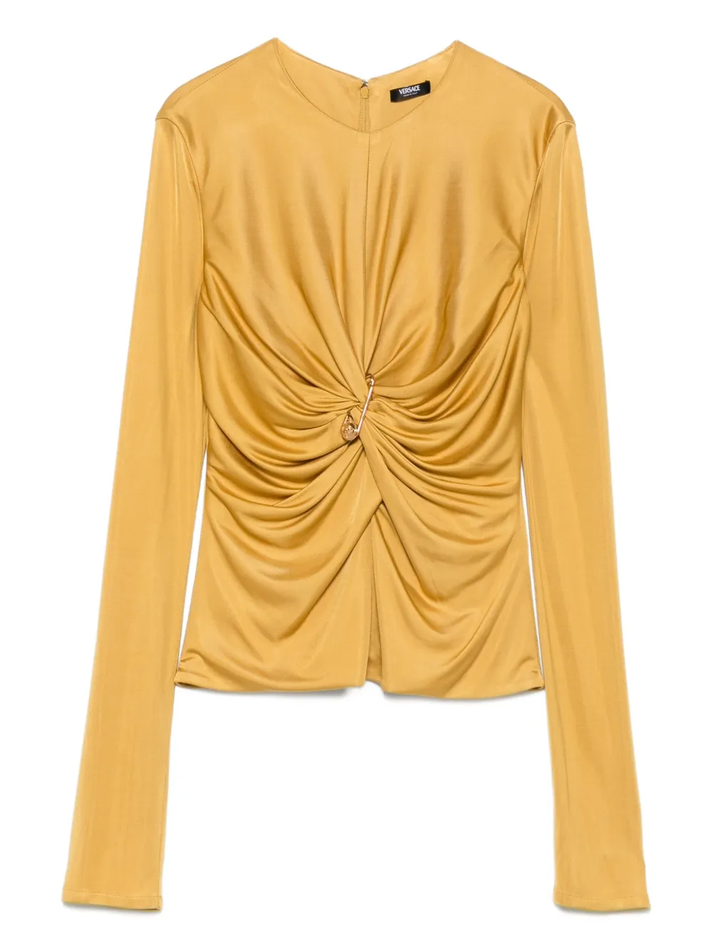 

Блузка со сборками VERSACE, золотой