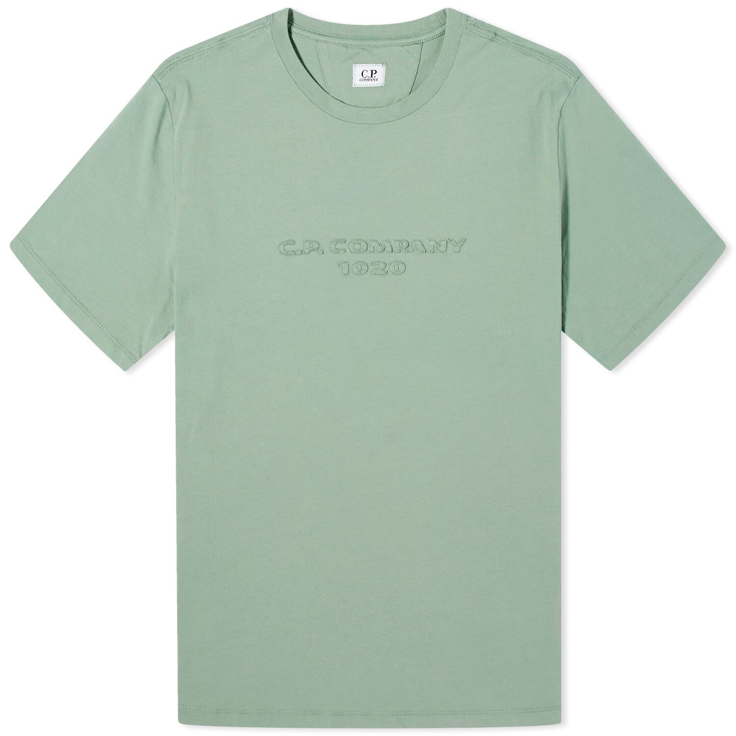

Футболка C.P. Company Large Logo T-Shirt, цвет Green Bay