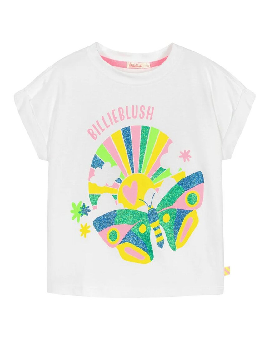 

Футболка с логотипом Billieblush Butterfly, белый