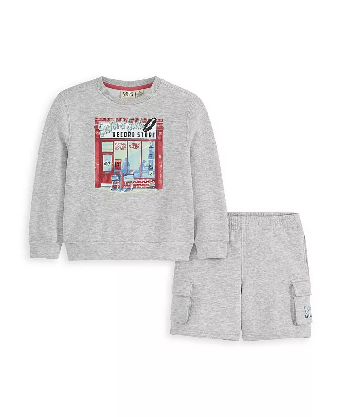 

Комплект для мальчиков: толстовка с круглым вырезом и шорты Big Boys 2-Piece SCOTCH & SODA