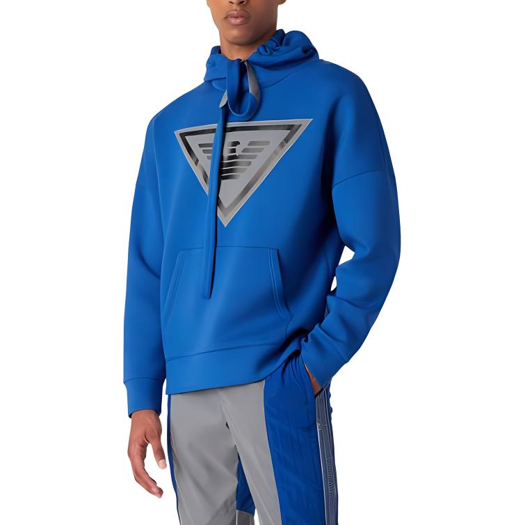 

EMPORIO ARMANI Толстовка SS23 мужская Electric Glow Blue